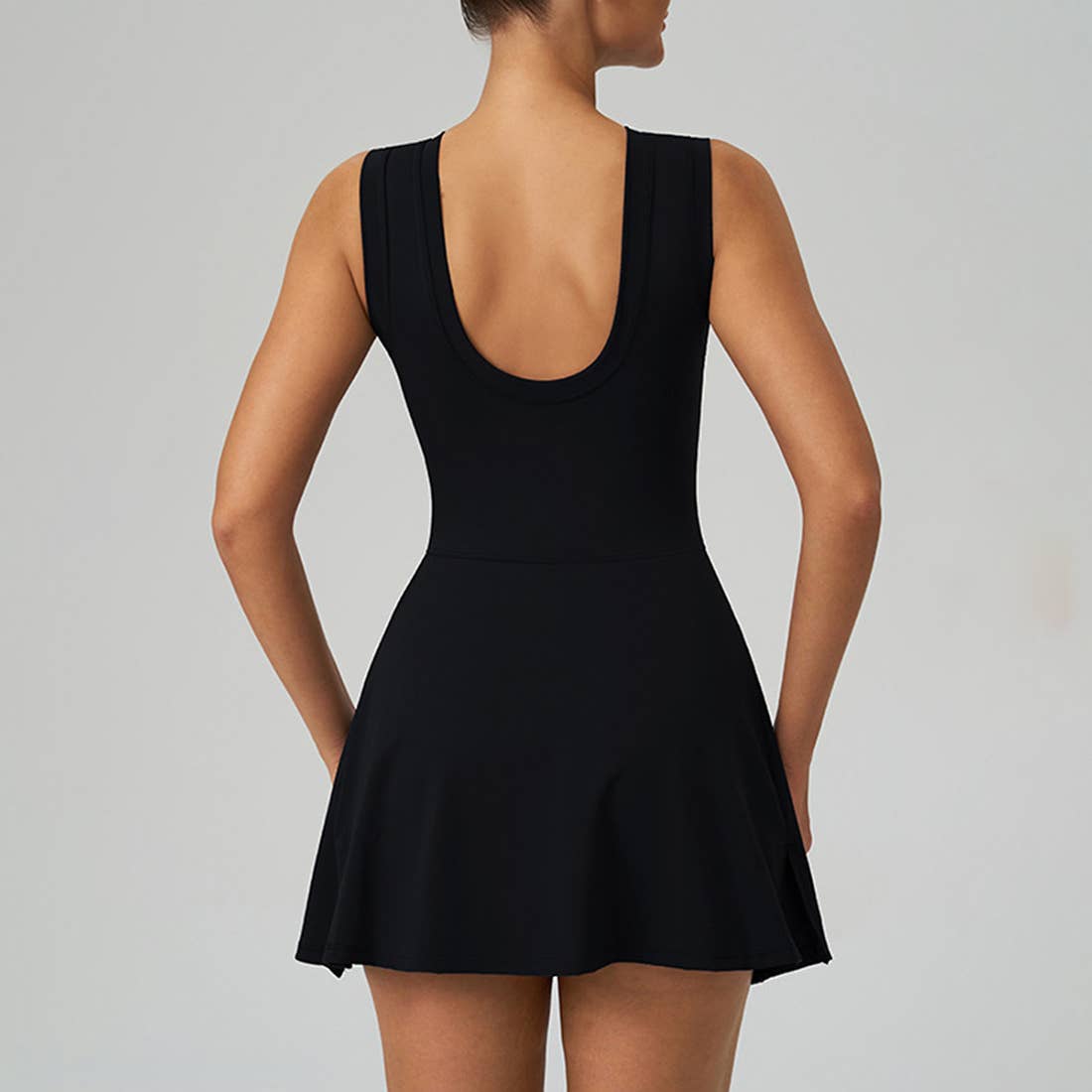 Women Fake Two-Piece Sports Dress