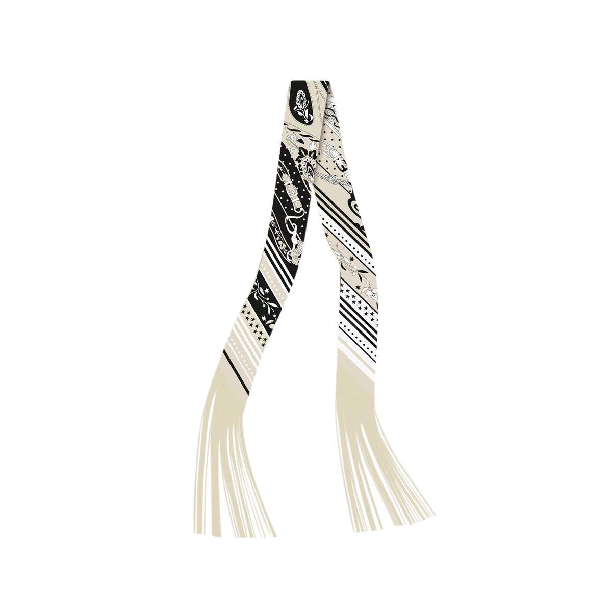Frilly Scarf with Fringe - X