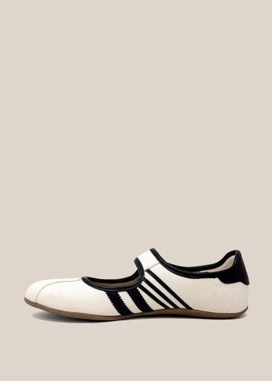 Peyton Black White Ballet Sneaker