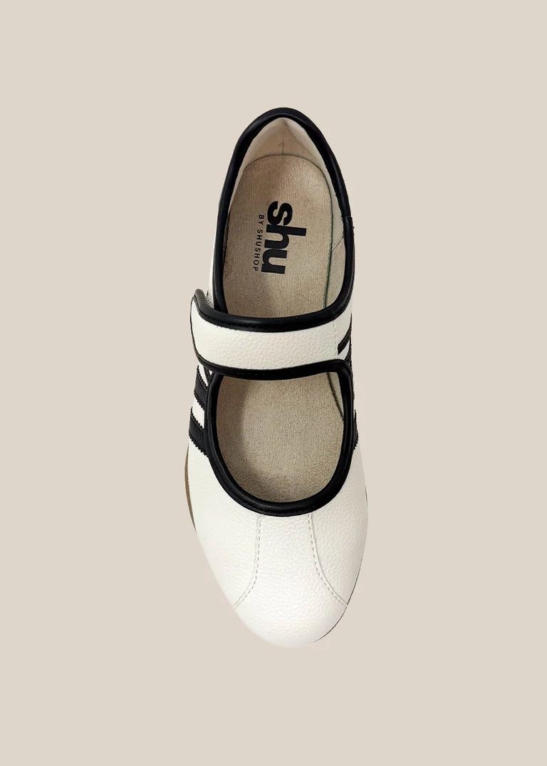 Peyton Black White Ballet Sneaker