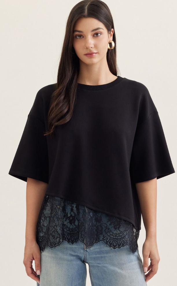Black Lace Top