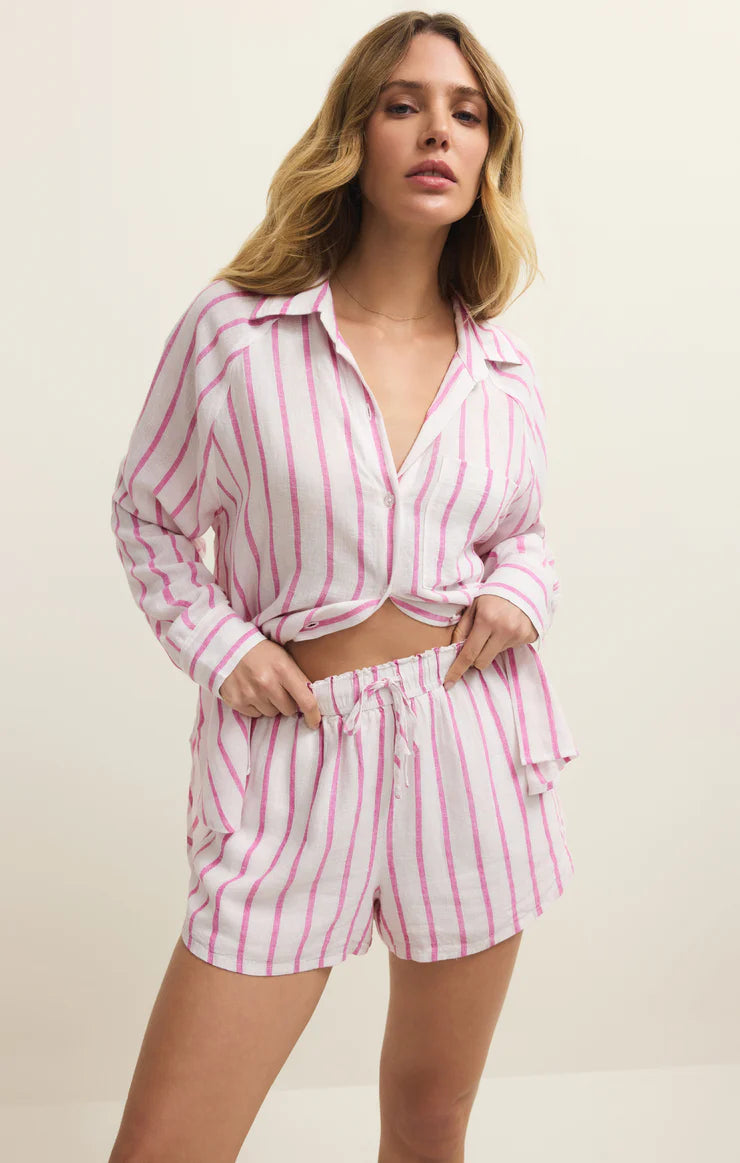 The Perfect Linen Striped Top