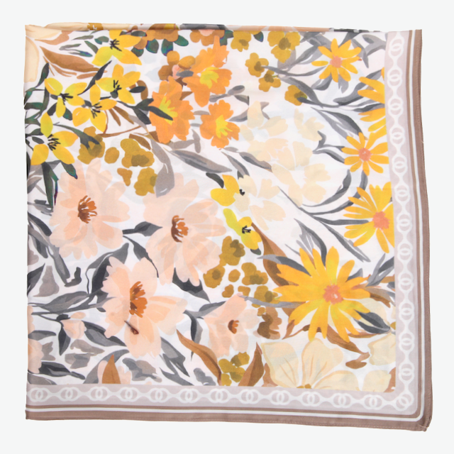 S26074 100% Polyester Lightweight Square Scarf