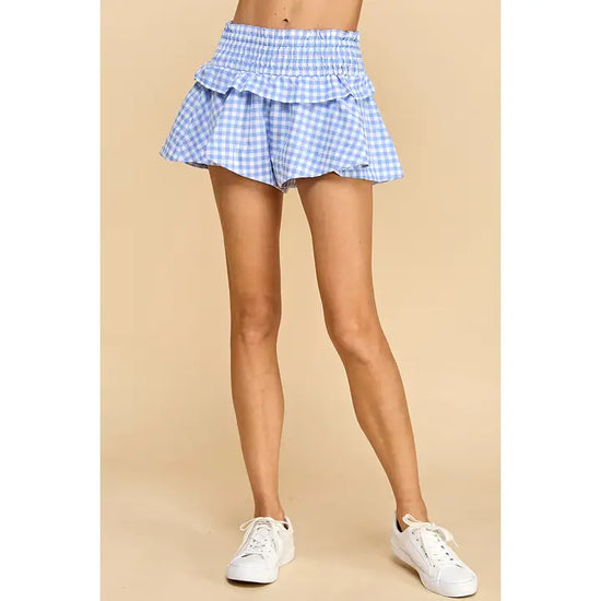 TCEC PLAID SHORTS