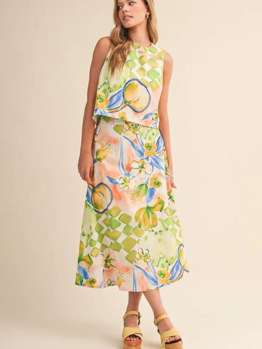 MERCI FLORAL PRINT SET