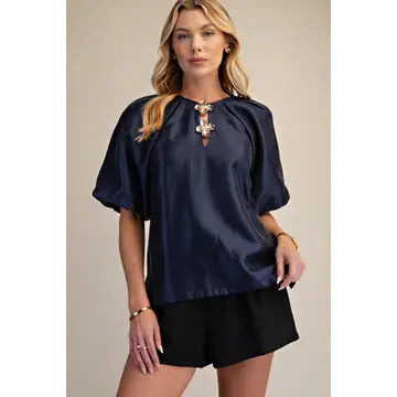 GLAM GOLD DETAIL TOP