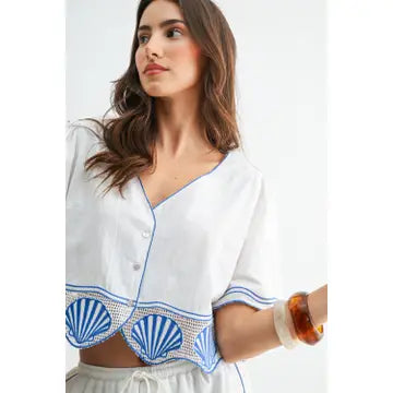 CAMELLIA SHELL TOP