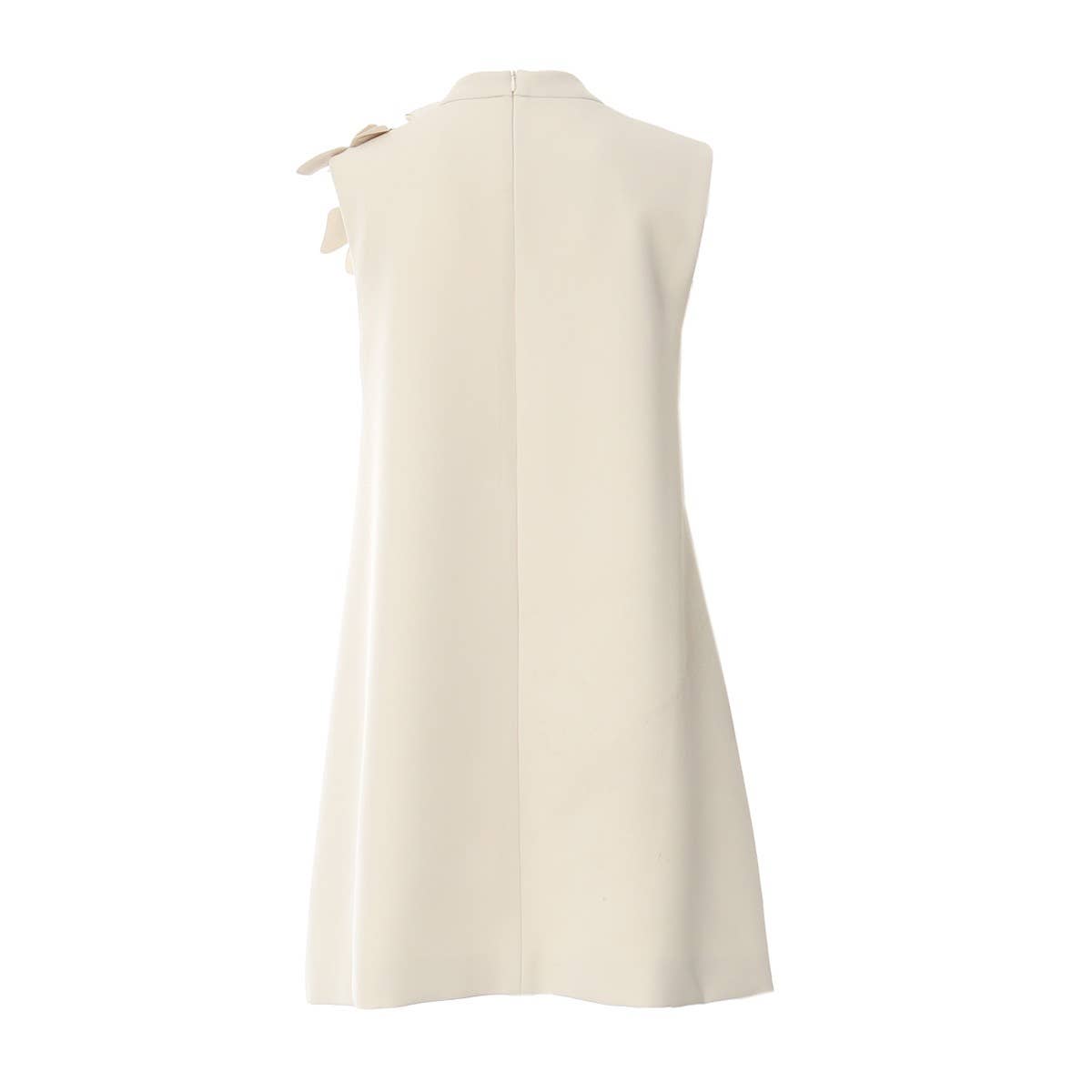 DR888 Asymmetric Butterfly Appliqué Sleeveless Dress