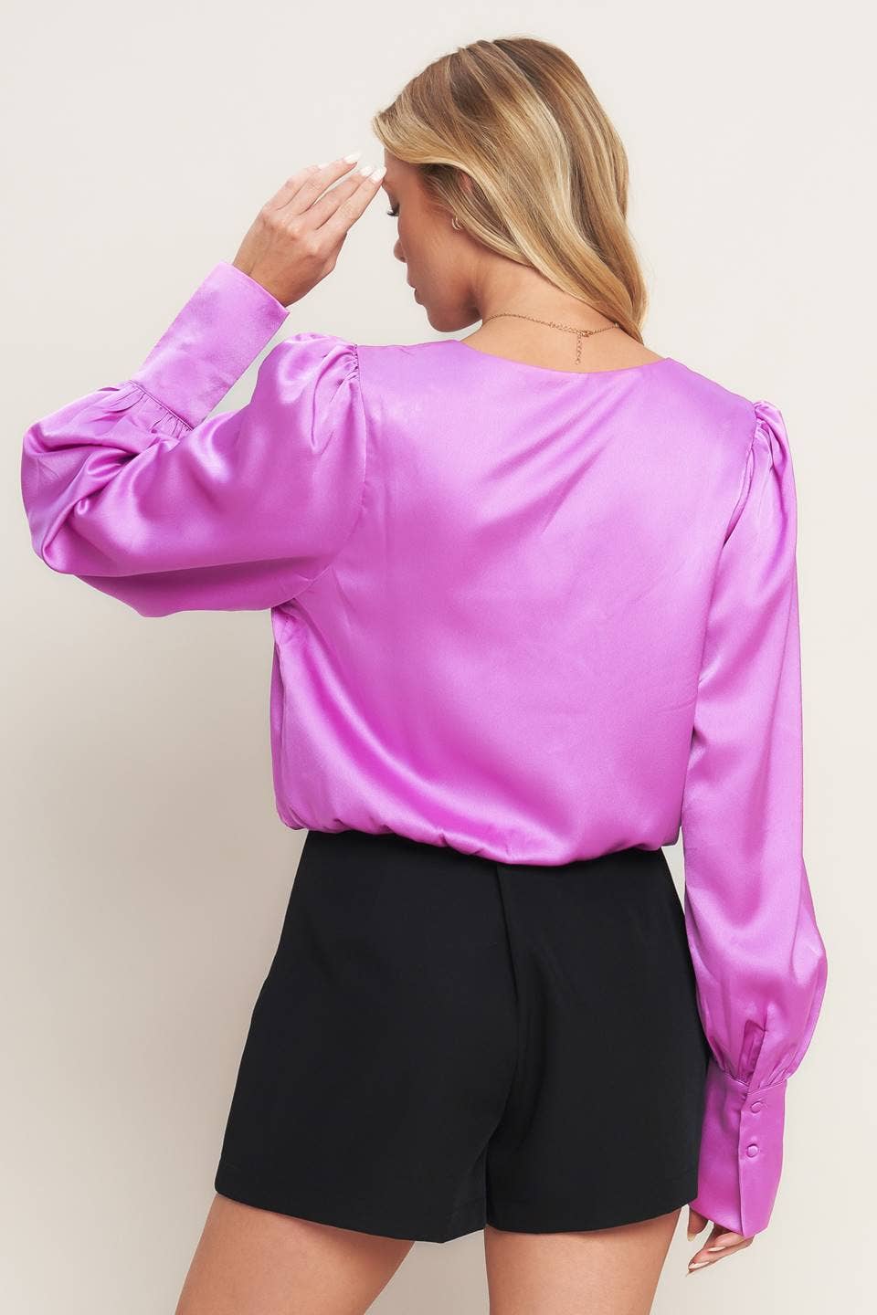 A solid woven top