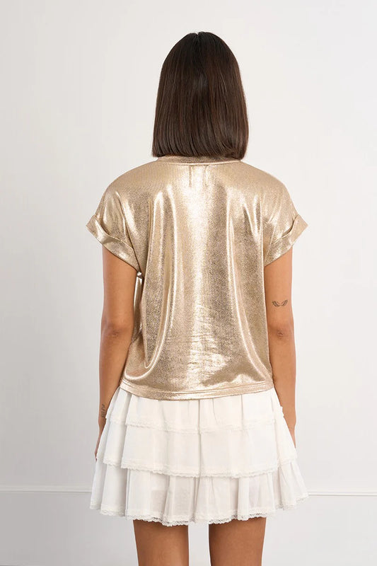 MOLLY BRACKEN GOLD TEE