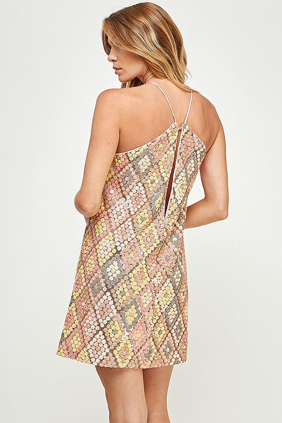 SEE AND BE SEEN HALTER DRESS