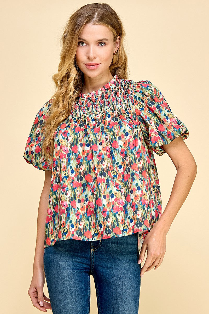 Load image into Gallery viewer, TCEC PRINTED SMOCK TOP
