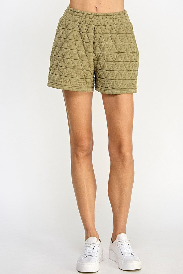 SEE AND BE SEEN QUILTED SHORTS