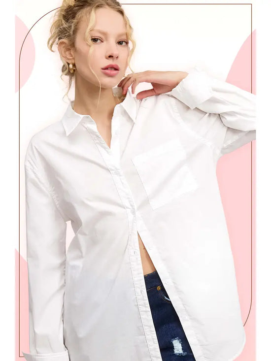 LA MIEL BUTTON DOWN BASIC TOP