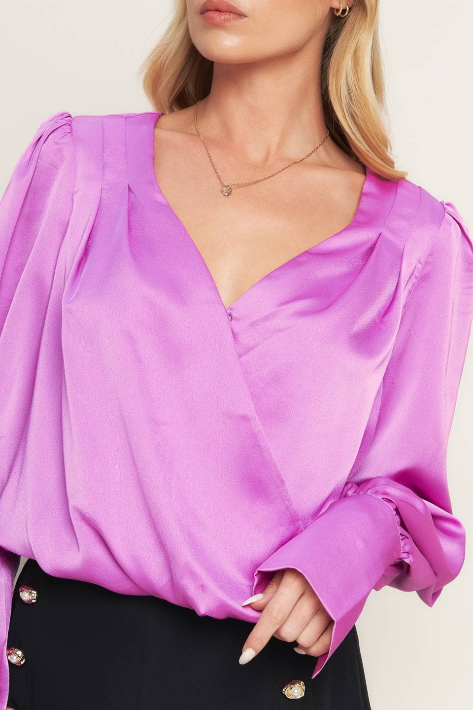 A solid woven top