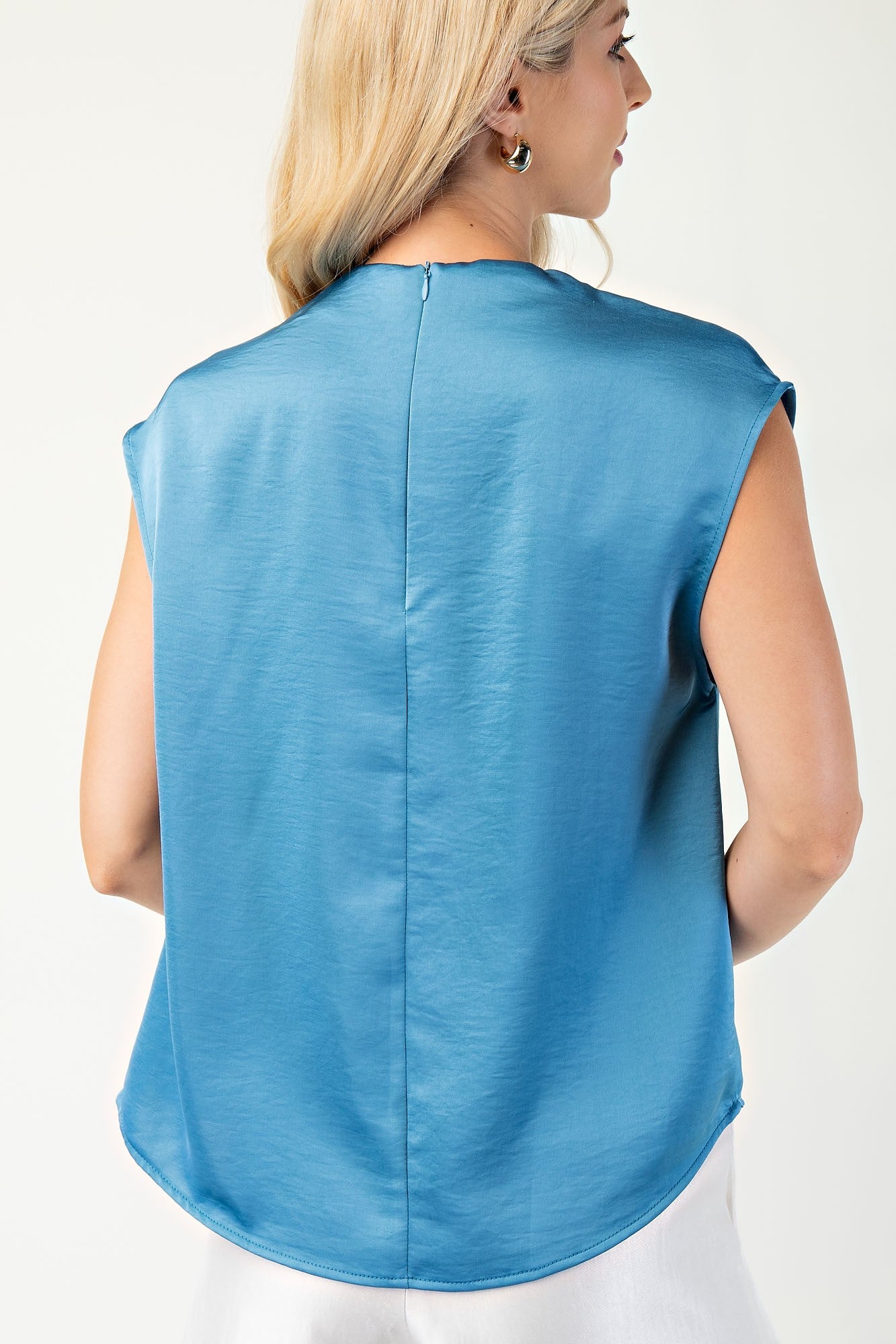 GLAM DRAPED BLOUSE