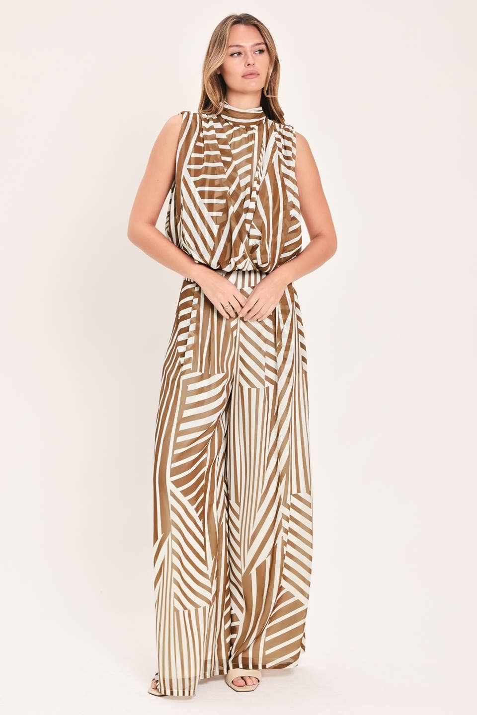 A printed woven top