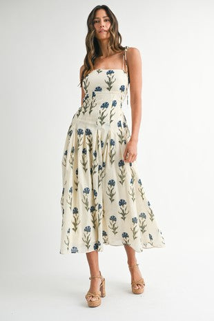 MABLE FLORAL MIDI DRESS