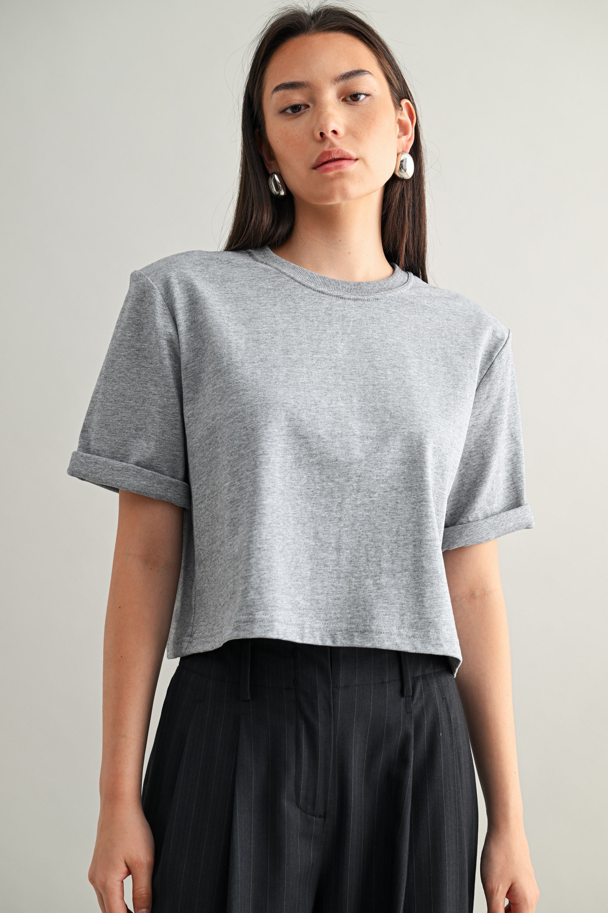 MABLE PADDED CREW NECK