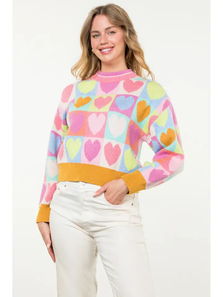 THML HEART SWEATER