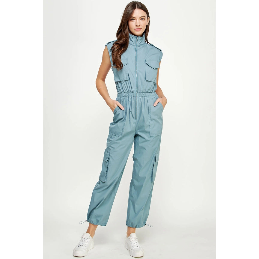 STRUT AND BOLT CARGO JUMPSUIT