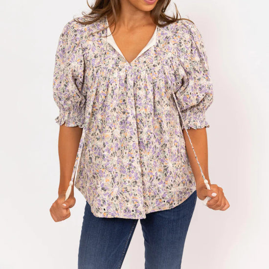 Load image into Gallery viewer, KARLIE PUFF SLEEVE TOP
