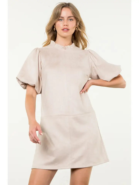 THML PUFF SLEEVE DRESS