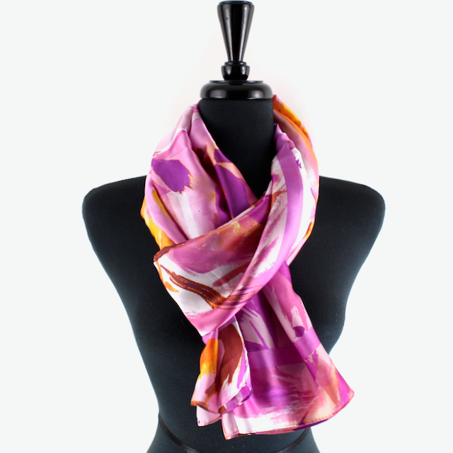 S24028 Wondering Satin-Feel Lightweight Scarf