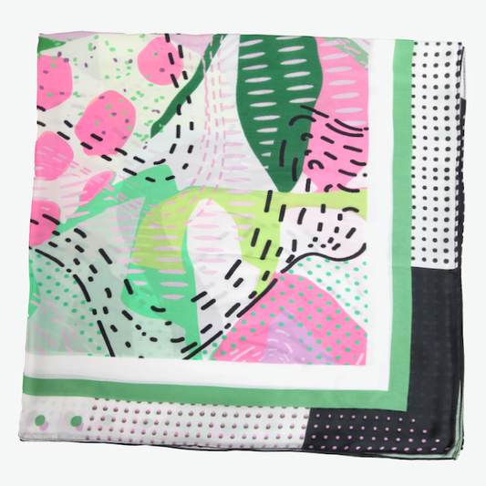 S26084 100% Polyester Lightweight Square Scarf