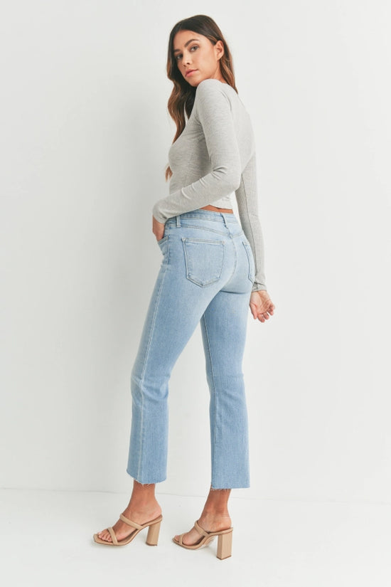 JUST BLACK CROP FLARE