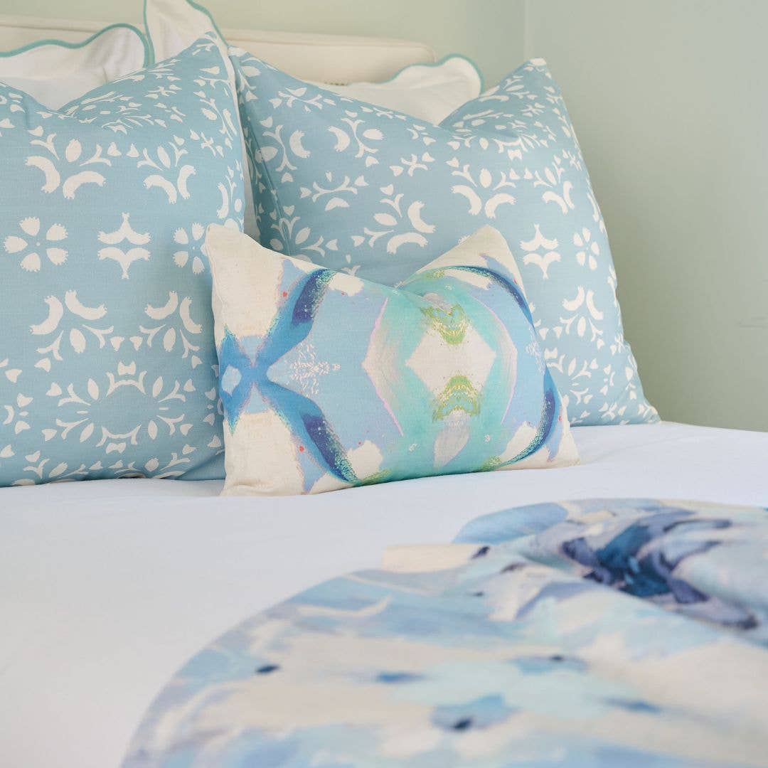 Jasmine Blue Decorative Pillow