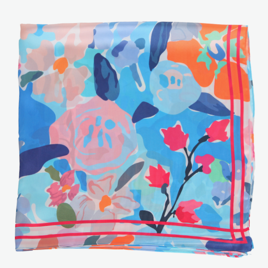 S26077 100% Polyester Lightweight Square Scarf