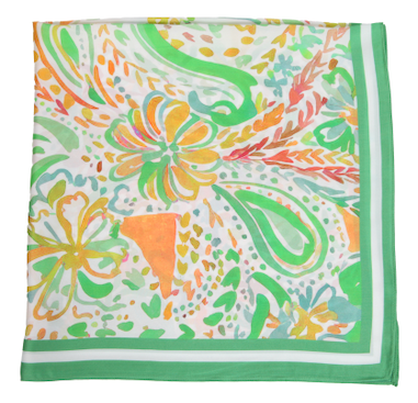 S26080 100% Polyester Lightweight Square Scarf