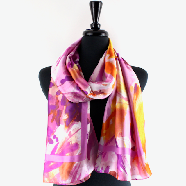 S24028 Wondering Satin-Feel Lightweight Scarf