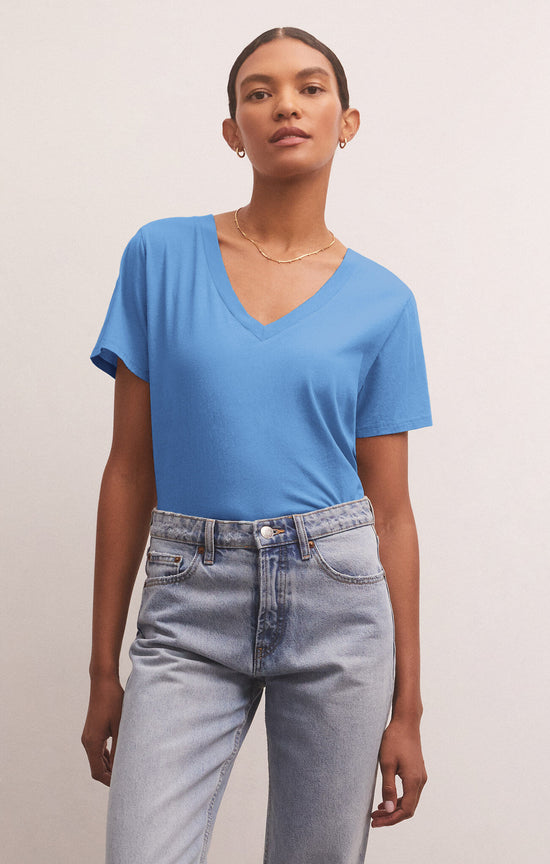 Load image into Gallery viewer, Z SUPPLY V NECK TEE
