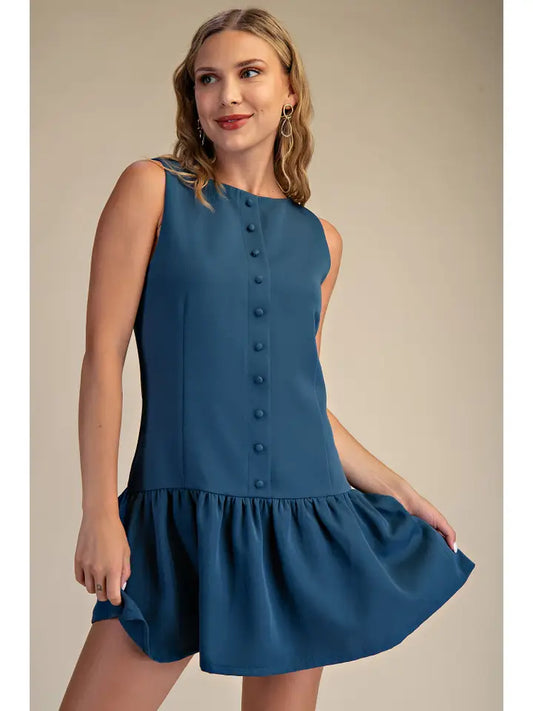 GLAM BUTTON DOWN DRESS