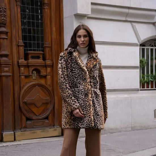 CHOCOLATE PARIS LEOPARD FUR COAT