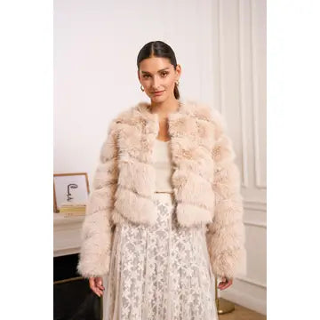 CHOCLATE PARIS FUR COAT