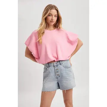 WISHLIST BUBBLE HEM TOP