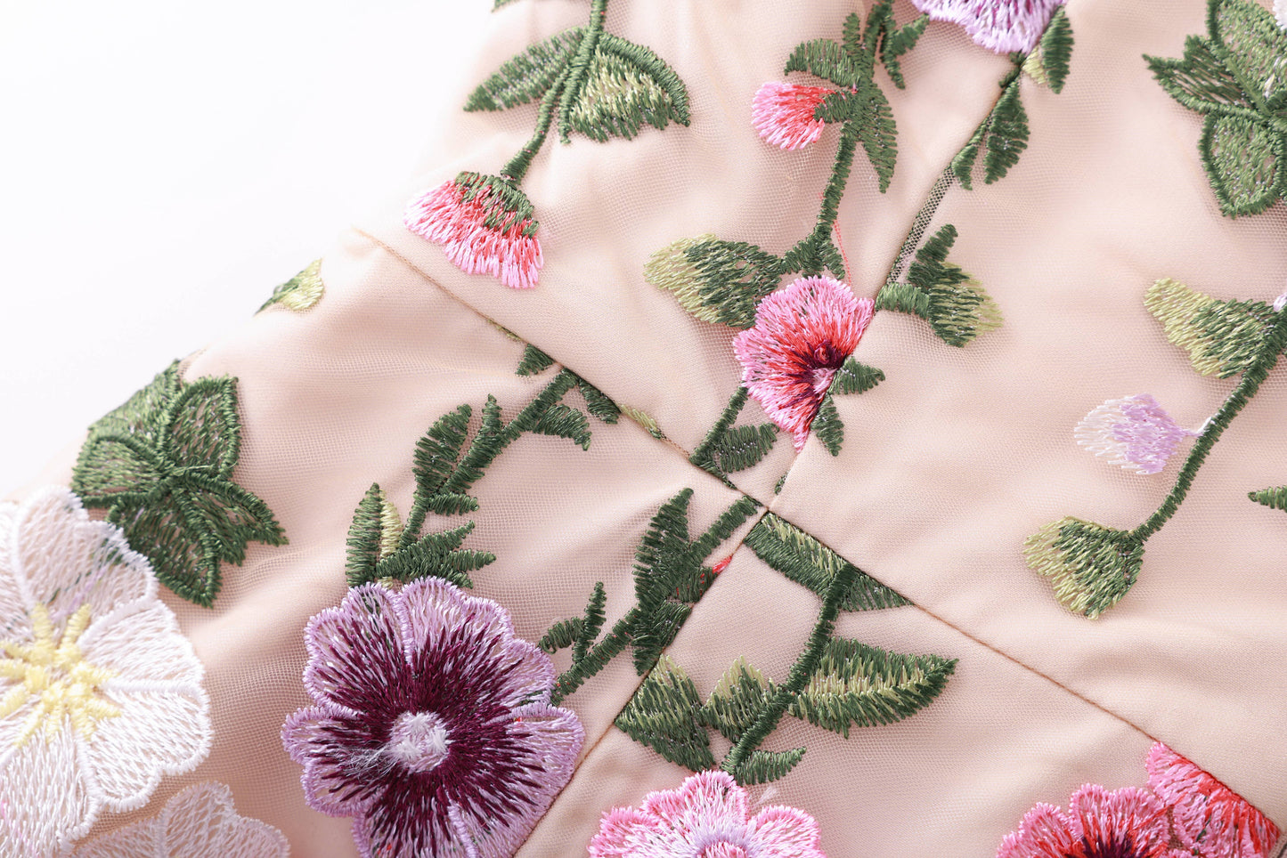 Elegant 3D Floral Mini Dress Summer Chic Style