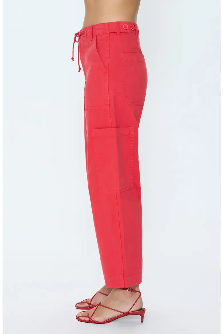 Sabrina High Waist Barrel Twill Utility Pants