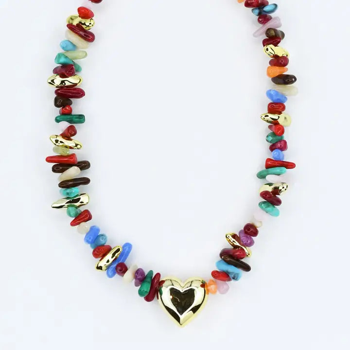 Happy Little Things Heart Necklace
