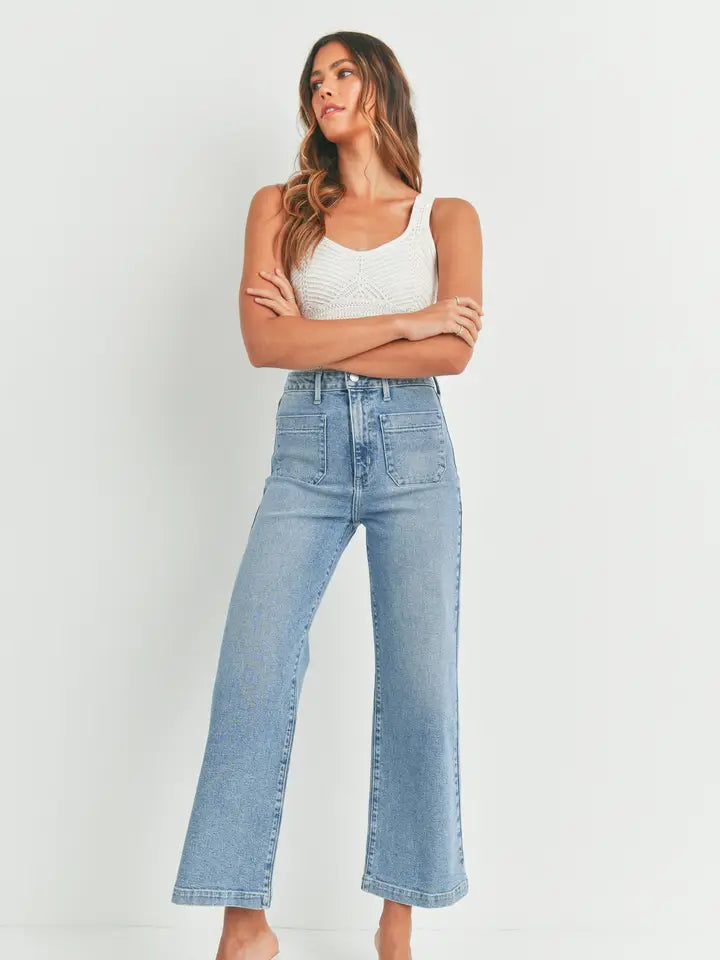 JUST BLACK DENIM WIDE LEG