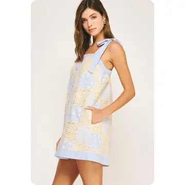 STRUT AND BOLT PATCHWORK DRESS