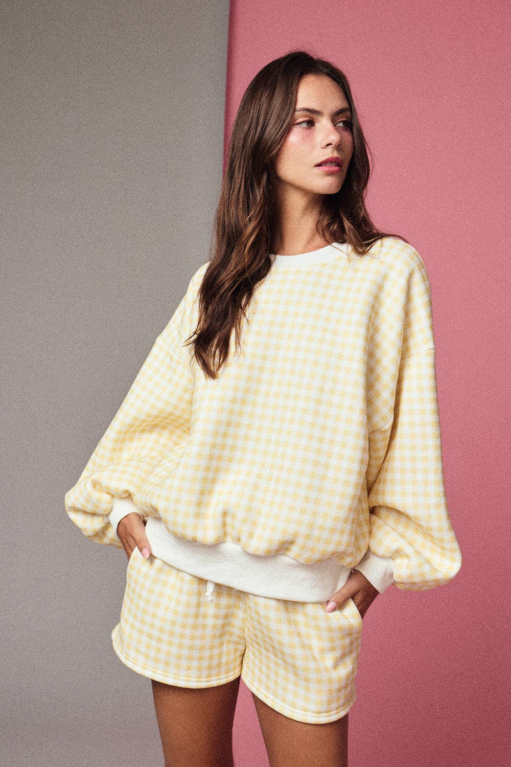 PX19244 - GINGHAM SHORT SET