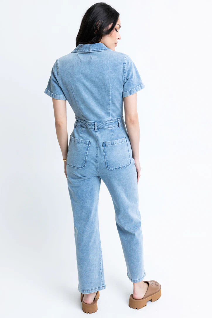 KARLIE DENIM JUMPSUIT