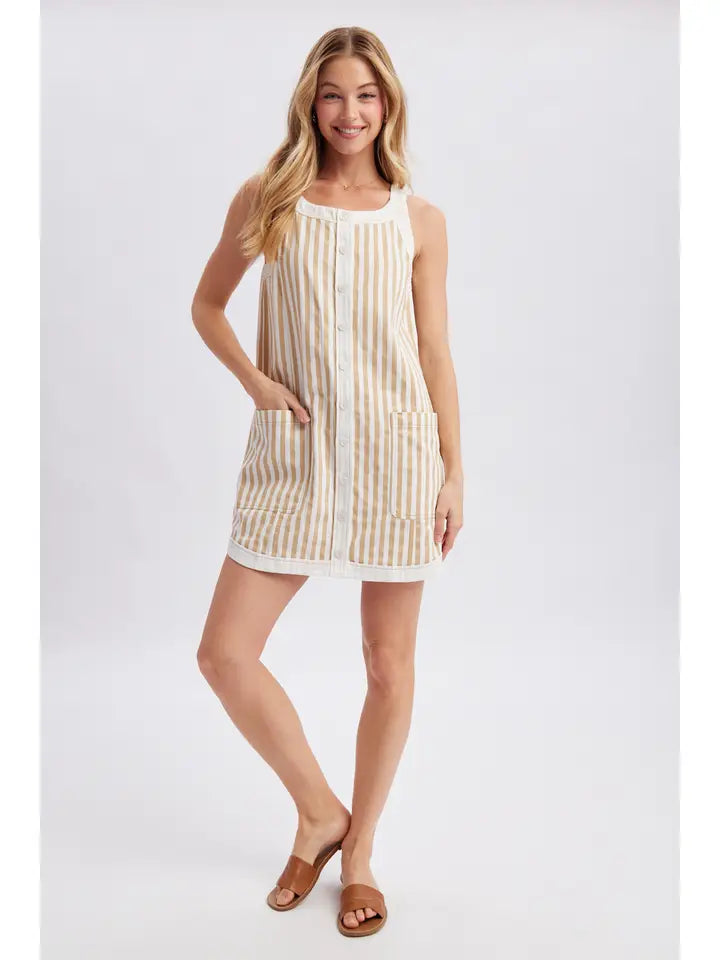 WISHLIST STRIPED DRESS