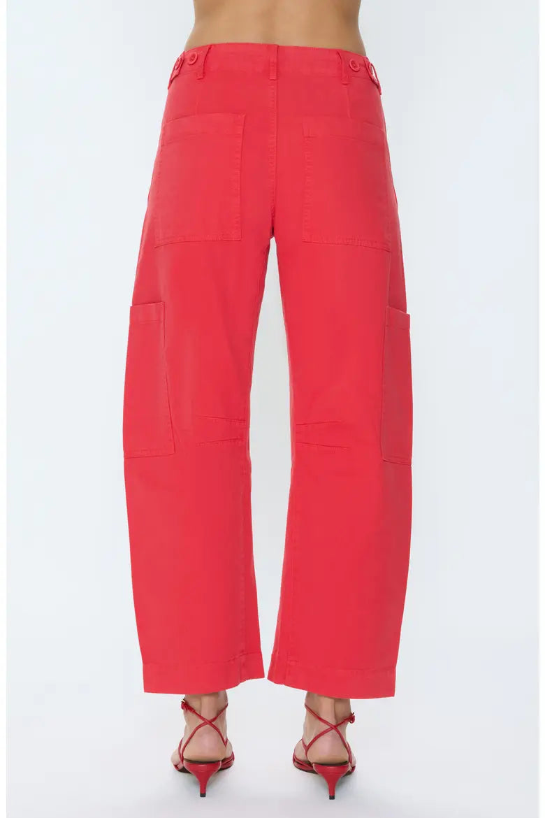 Sabrina High Waist Barrel Twill Utility Pants