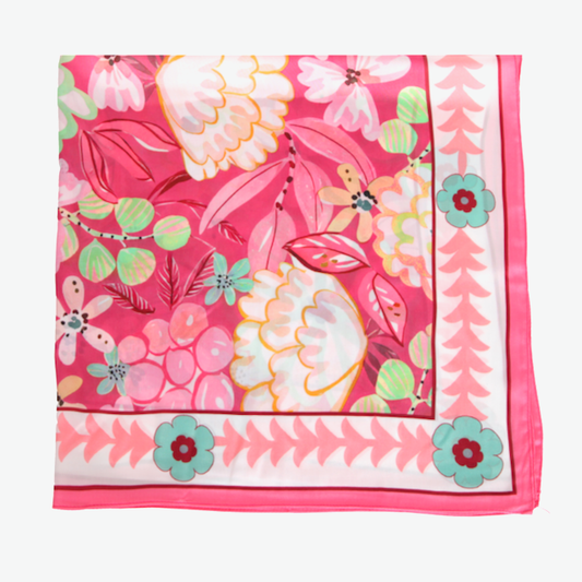 S26086 100% Polyester Lightweight Square Scarf