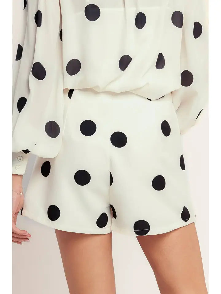 A Printed Woven Skort